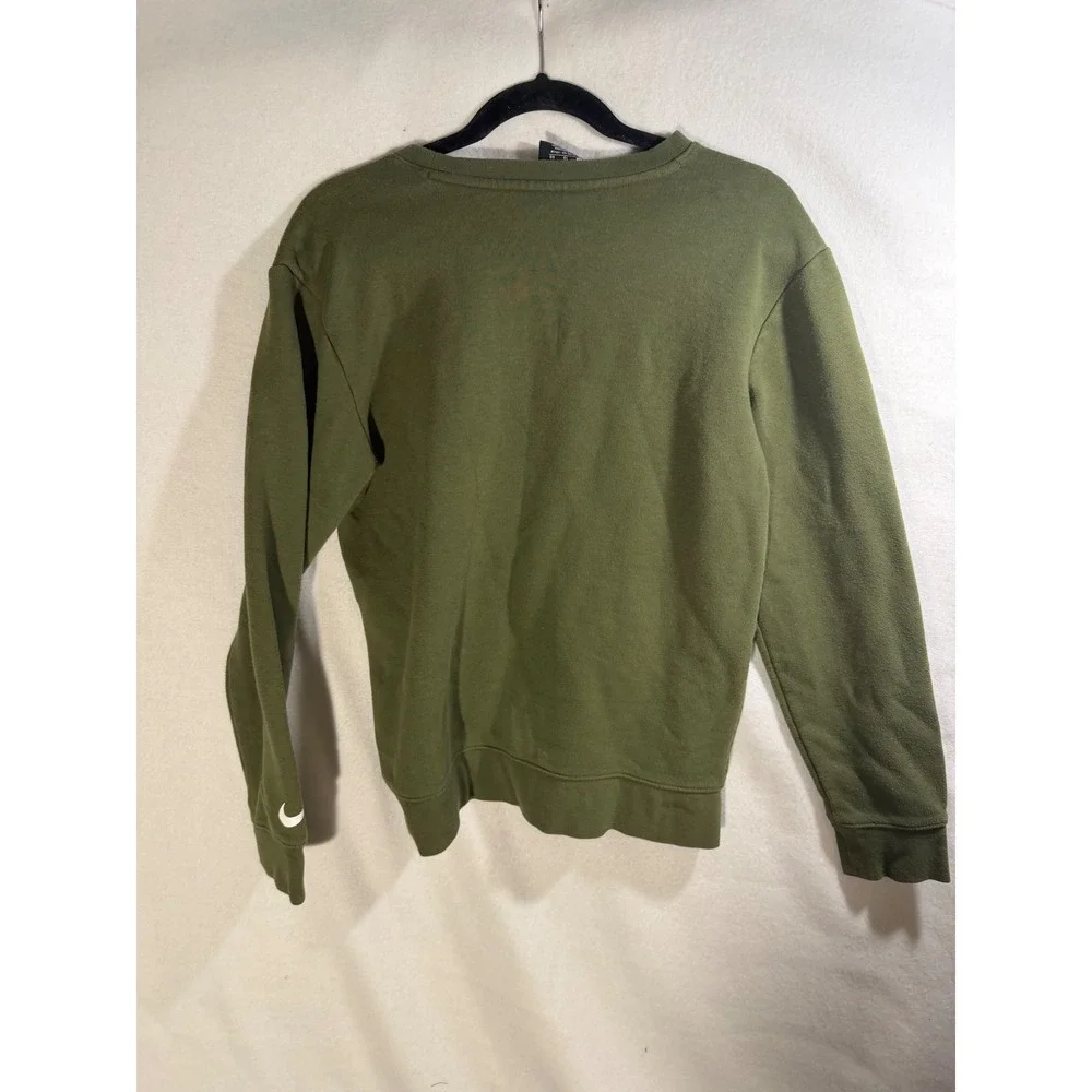 Nike Russell Wilson Dangeruss Boys XL Crewneck Sweatshirt Olive Green Orange